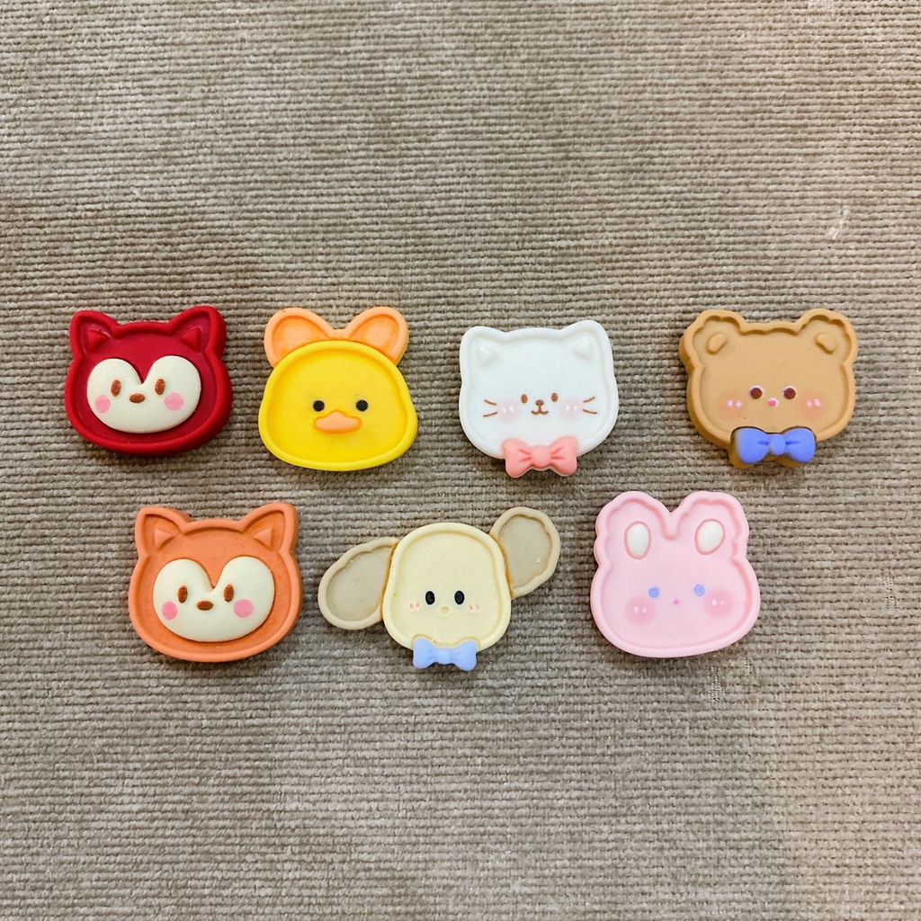 STICKER CHARM THÚ VIỀN TRANG TRÍ DÉP SỤC