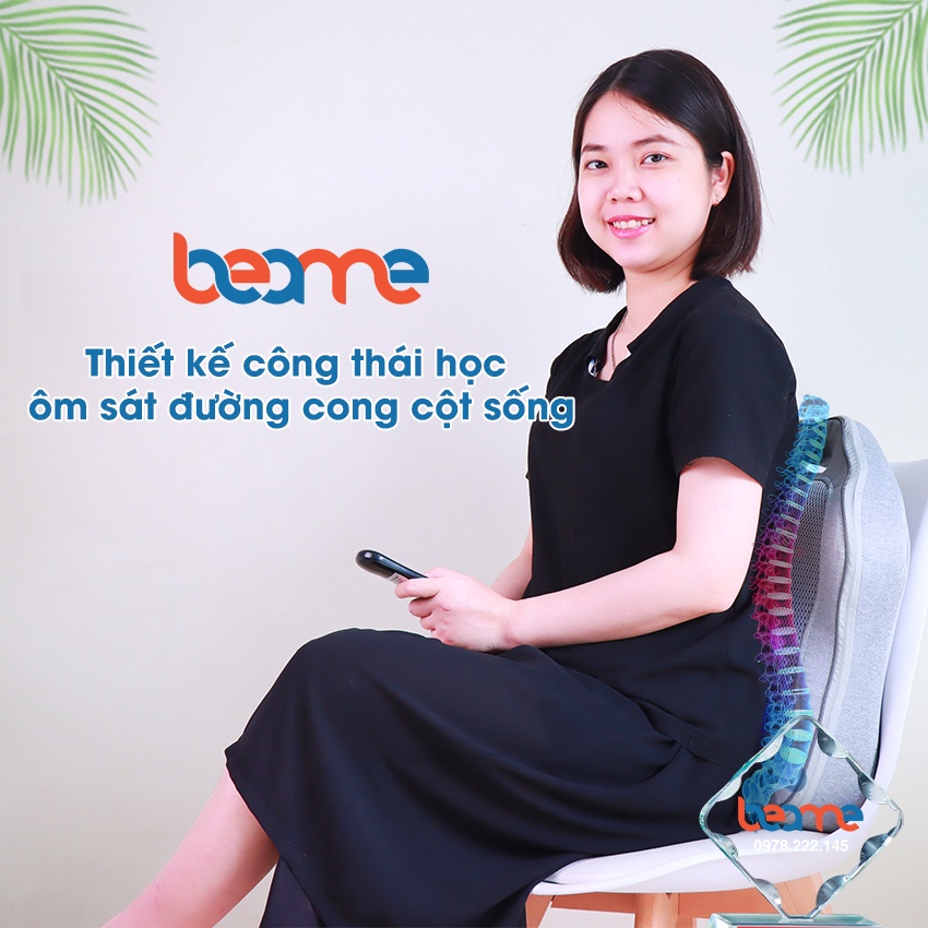 Máy massage lưng cột sống, gối mát xa cổ vai gáy Beame BM-V56