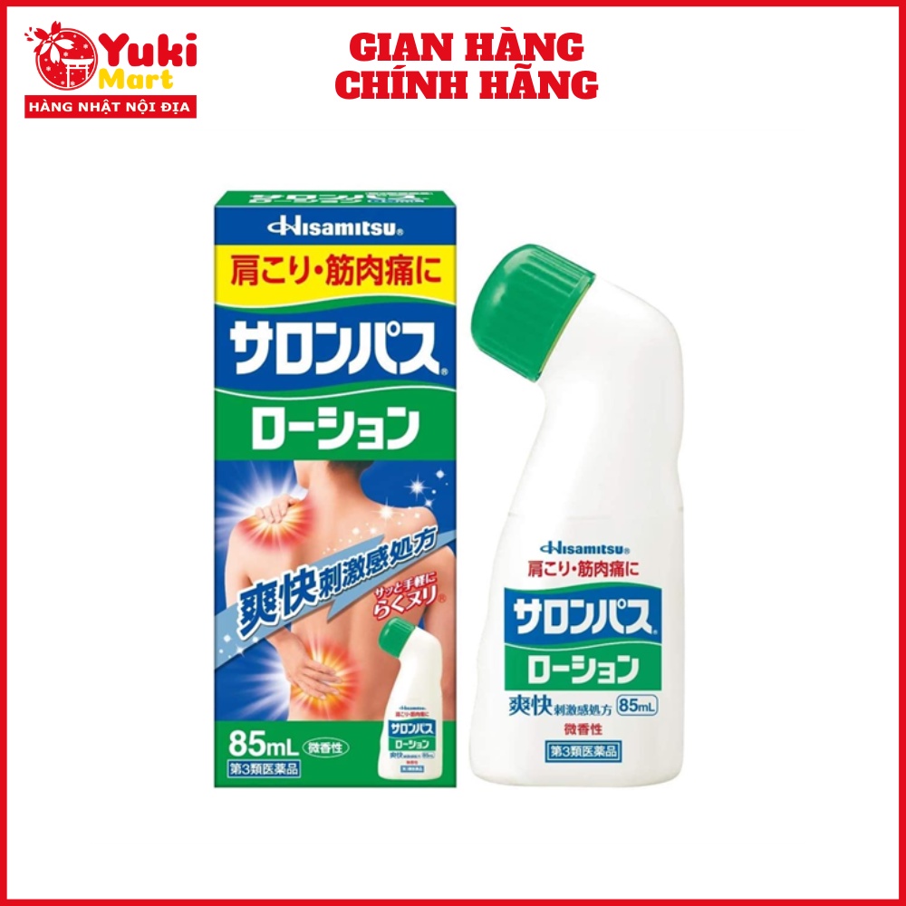 Lăn xoa bóp Salonpas Hisamitsu 85ml Nhật Bản
