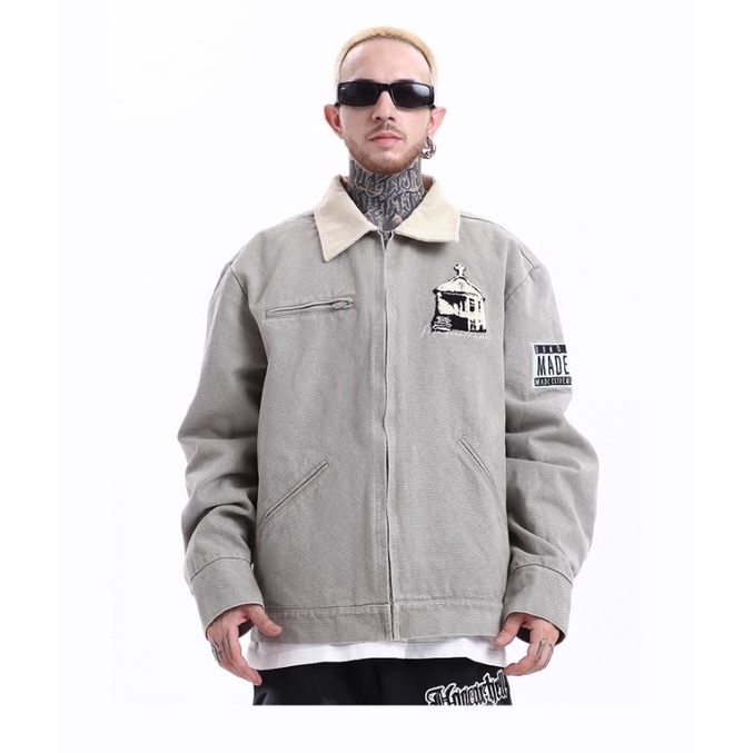 Áo khoác trucker BLACK AIR retro-vintage