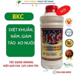 Diệt khuẩn, nấm bkc giảm tảo ao nuôi chai 1lit