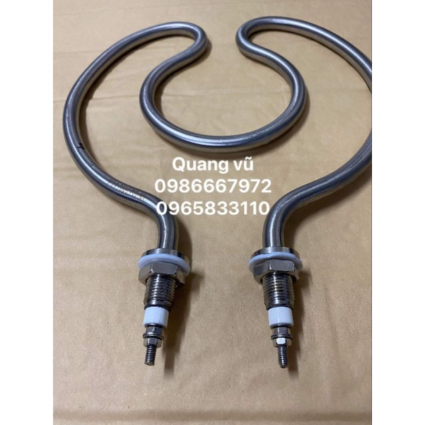 Thanh nhiệt đun nước ,đun dầu  220v/380v/4kw zen M16 inox 304