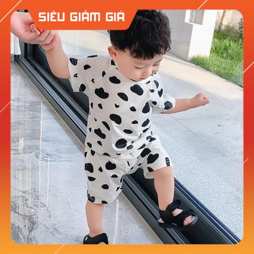 Bộ cộc họa tiết thỏ bò sữa minky mom cho bé trai gái chất liệu thun lạnh cao cấp ATKID Việt Nam