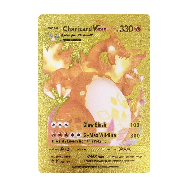 Set 10 / 54 Thẻ Bài Pokemon Nhiều Màu Sắc Bằng Kim Loại Cho Bé