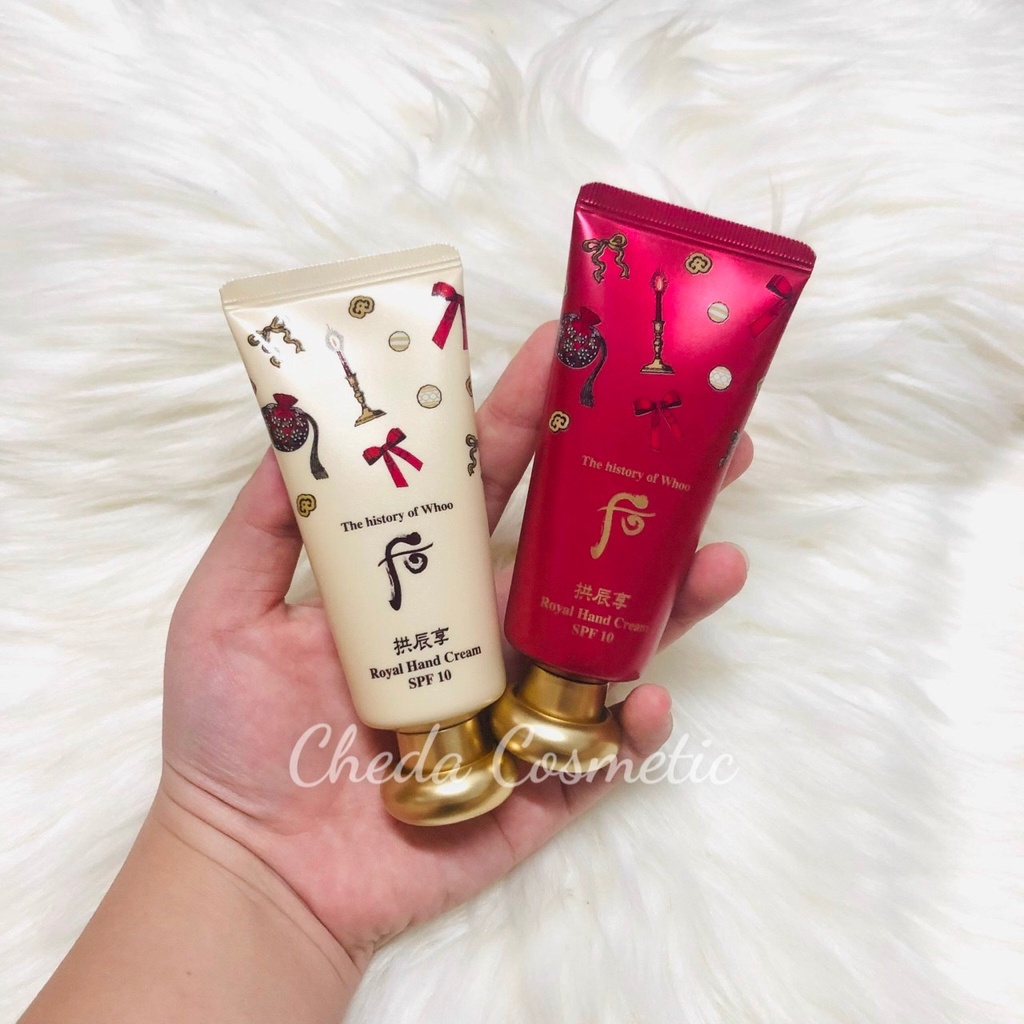Set dưỡng da tay Whoo Royal Hand Cream SPF10 60mlx2.