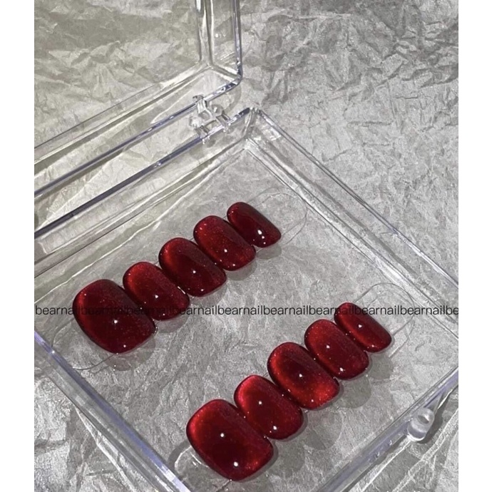 Sơn Gel hiệu ứng mắt mèo kim cương đỏ,Sơn gel mắt mèo.