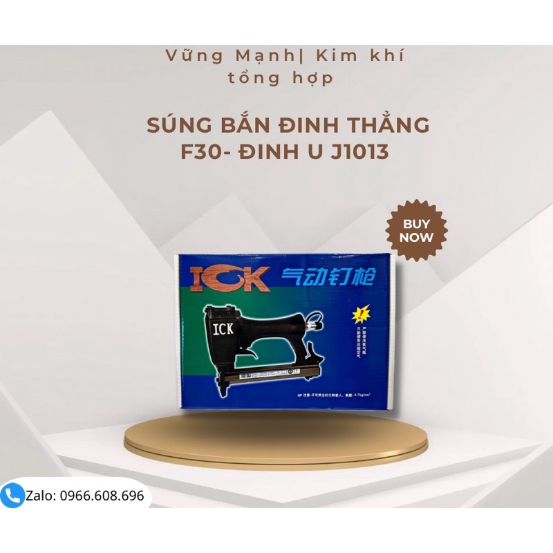 Súng bắn đinh thẳng ⚡ GIÁ SIÊU RẺ ⚡ Dụng cụ bắn gỗ dùng hơi F30, 1013 JCK dùng cho máy nén khí