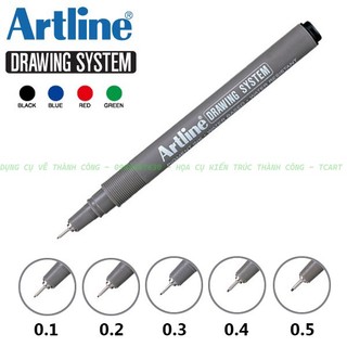 Bút line Artline Drawing System - Bút đi nét mực đen