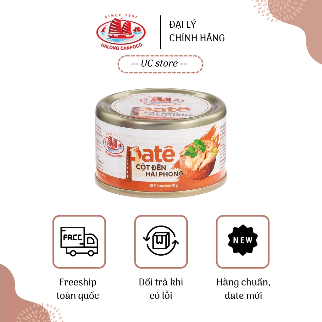 Pate Cột Đèn Hải Phòng 90G - Đồ Hộp Hạ Long