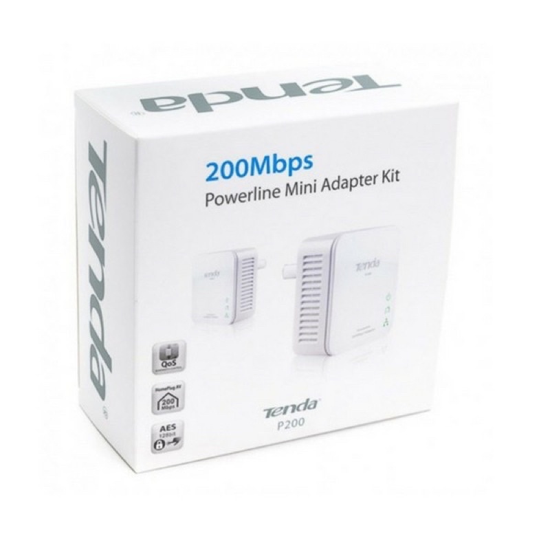 TENDA P200 200MBPS POWERLINE MINI ADAPTER – THIẾT BỊ NỐI MẠNG QUA ĐƯỜNG DÂY ĐIỆN