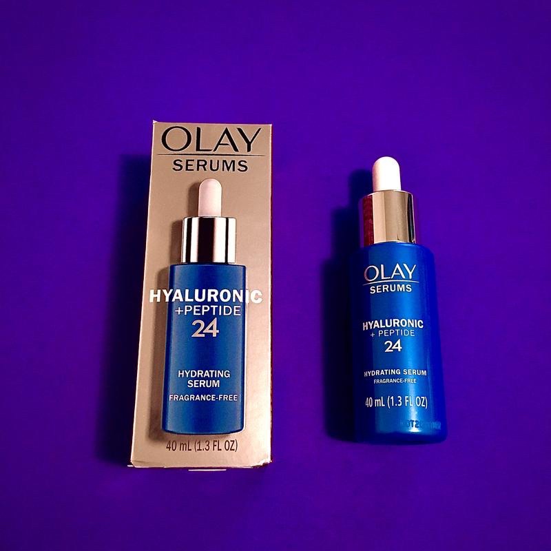 Serum cấp ẩm giảm nếp nhăn Olay Regenerist Hyaluronic Acid + Peptide 24 Hydrating Serum 40ml Hàng Mỹ
