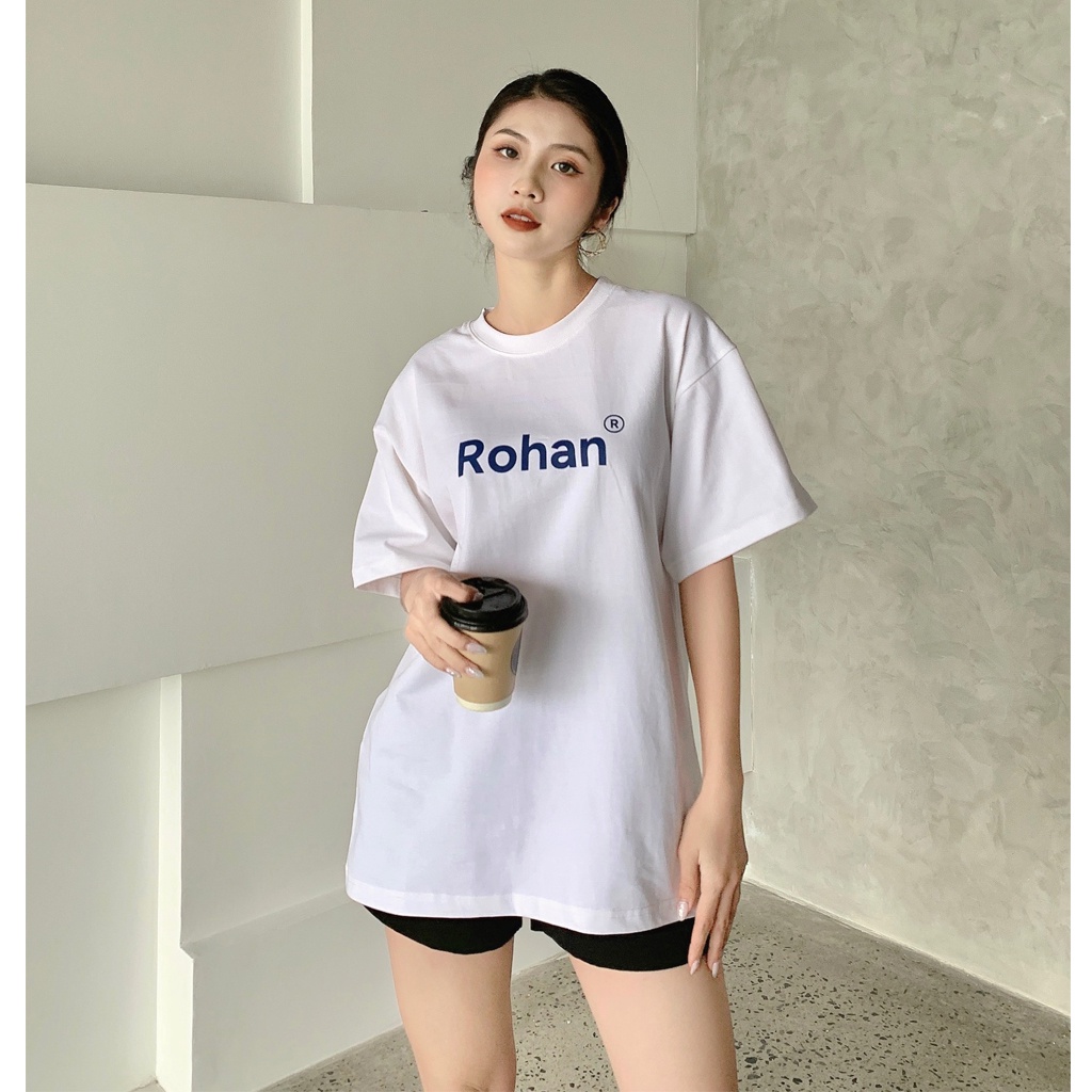 Áo Thun Local Brand Unisex Rohan Form Rộng Nam Nữ Tay Lỡ Vải Cotton 100% Cao Cấp - Basic Tee