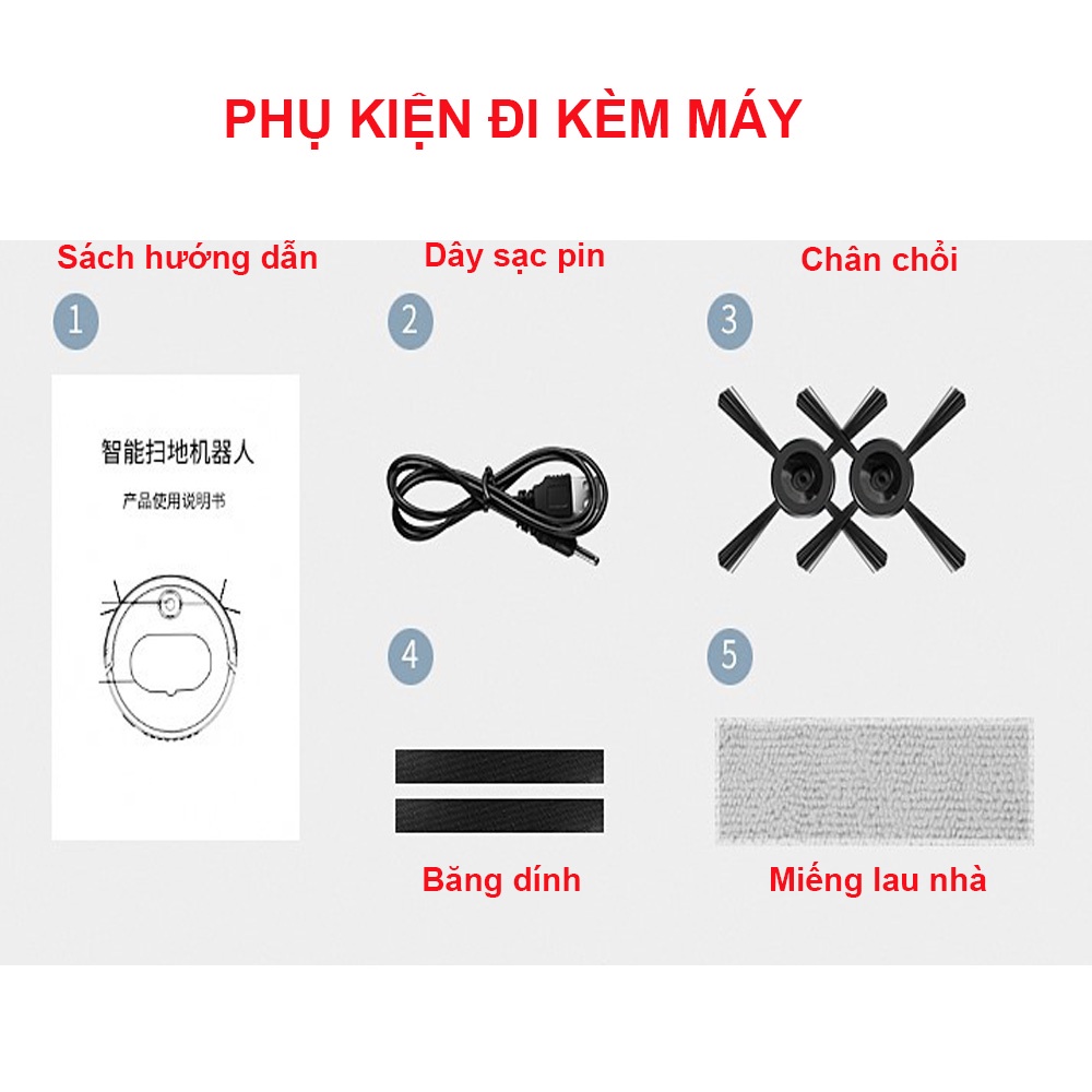 Robot Hút Bụi Lau Nhà ES350, Máy Hút Bụi. Bản nâng cấp, lực hứt cực mạnh, cảm biến thông minh, điều khiển qua app | BigBuy360 - bigbuy360.vn