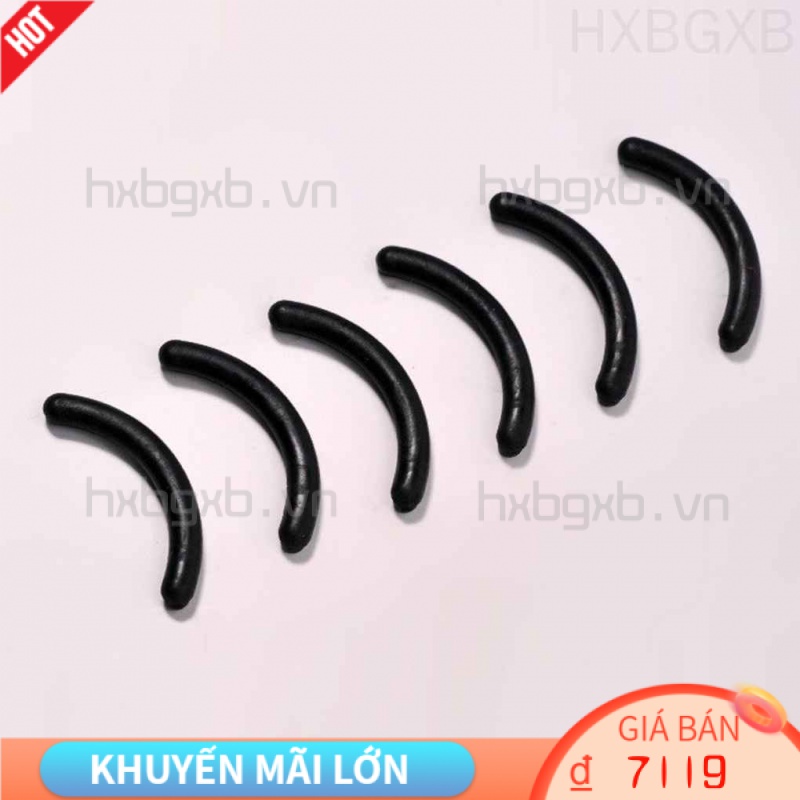 [Hàng mới về] Set 10 miếng đệm cao su màu đen kẹp bấm mi kháng khuẩn