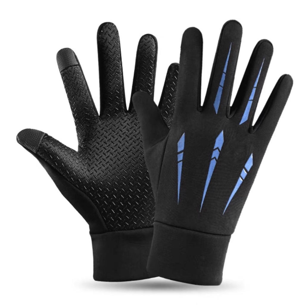 Găng tay nam mùa đông, găng tay phượt thủ chống trơn trượt, cảm ứng điện thoại thiết kế ôm tay thương hiệu AUKULASIC