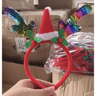 bờm noel cài tóc noel