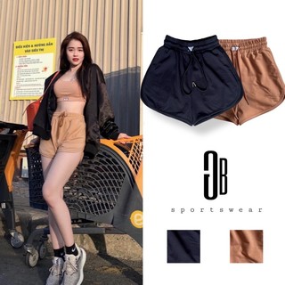 Quần short đùi nữ cao cấp kiểu dáng basic ống rộng chất da cá cotton dày dặn cực xịn sò