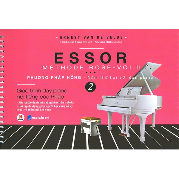 Sách - Essor Méthode Rose Voll II - Phương Pháp Hoa Hồng - Năm Thứ Hai Với Đàn Piano - Tập 2