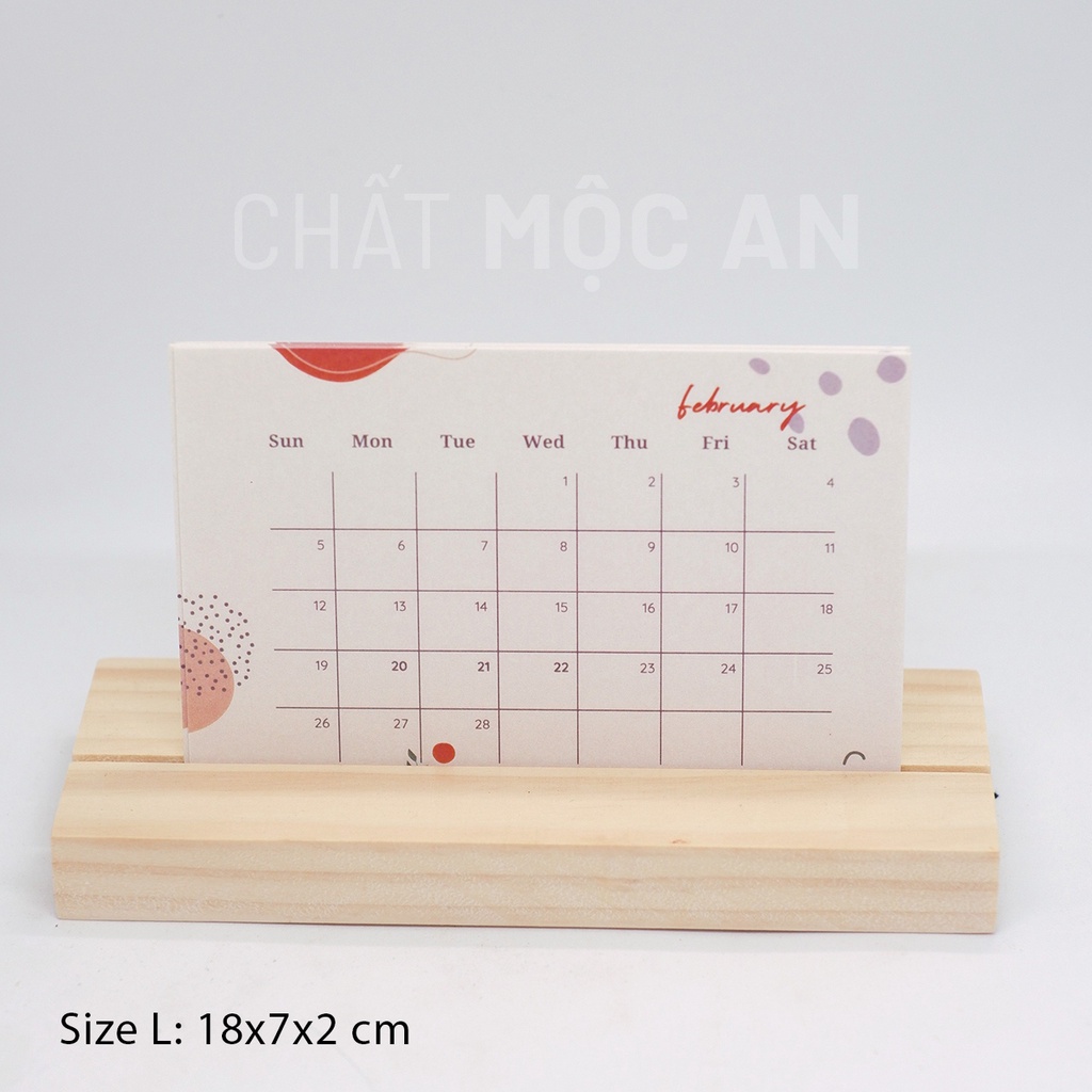 Đế gỗ kẹp giấy, ảnh, giấy ghi chú, lịch để bàn 2023, quà tặng cuối năm