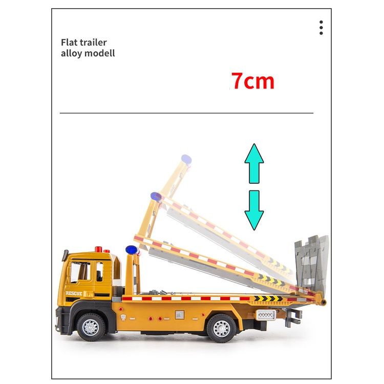 Mô Hình Xe Cứu Hộ Thành Phố Bằng Hợp Kim Có Đèn Và Âm Thanh Tỉ Lệ 1: 32