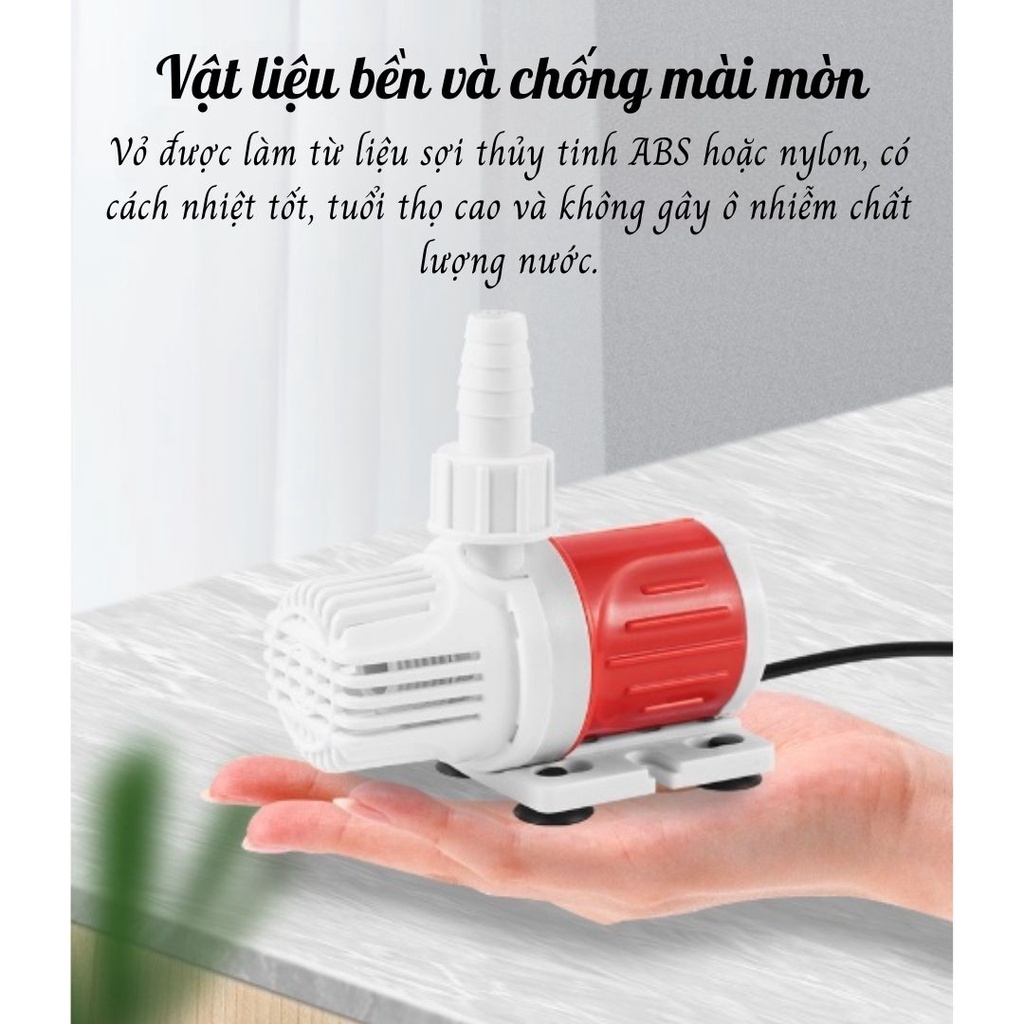 Máy bơm chìm hồ cá mini 12v