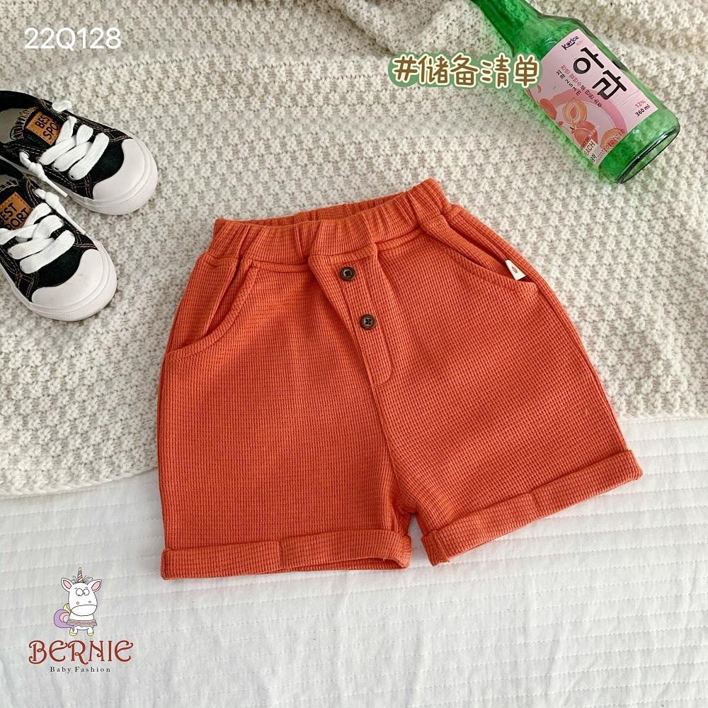 Quần sooc quần short đùi unisex bé trai bé gái chất tổ ong mềm mại bernie - ảnh sản phẩm 5