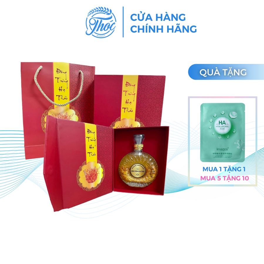 Vỏ hộp rựu đông trùng làm quà tặng sang trọng lịch sự