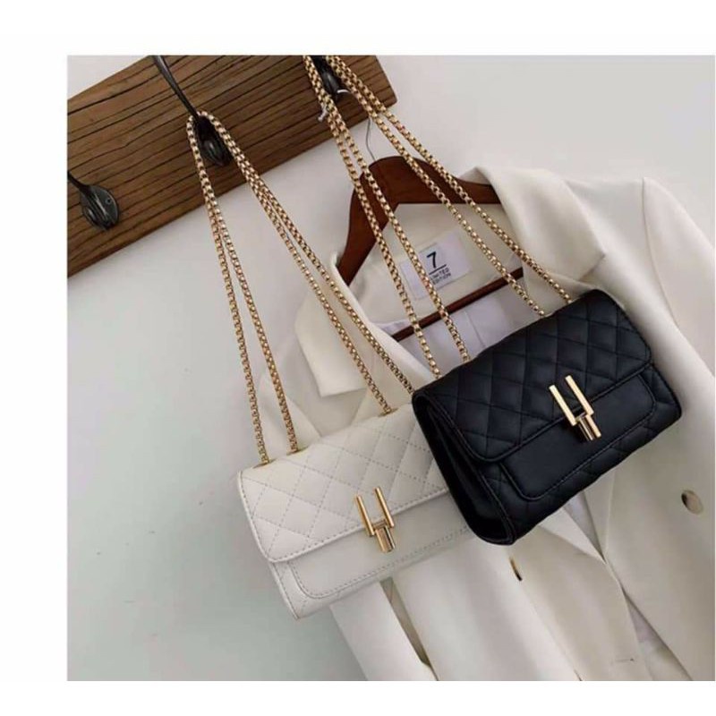 Túi xách nữ đeo chéo đẹp cao cấp thời trang công sở phong cách hàn quốc Túi Khóa Y QYANA STORE TX29