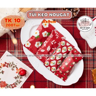 200 Túi kẹo Nougat Hoa đỏ Tk10