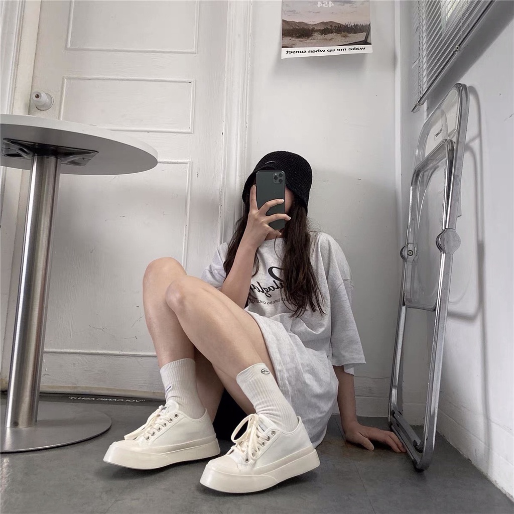 MEELY - Giày Thể Thao Nữ Sneaker Kiểu Dáng Hàn Quốc Cá Tính BT125