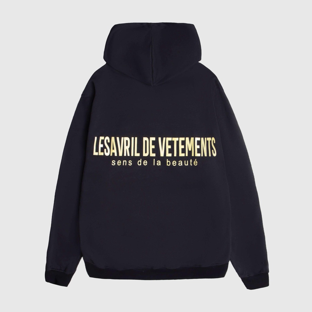 Áo Hoodie Lesavril de Vetements SDLB Black