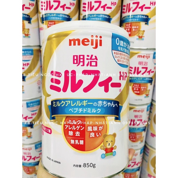 ✈️Sữa Meiji HP 850g Nhật dành cho bé dị ứng đạm bò hàng ✈️✈️ bay air.Date 2/2025