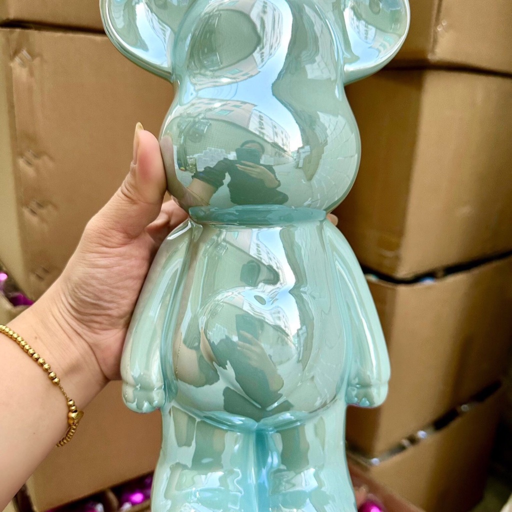 Tượng Gấu Bearbrick Decor Phòng Ngủ, Mô Hình Trang Trí Phòng Ngủ Sang Trọng Nhiều Màu Sắc Kích Thước 29cm