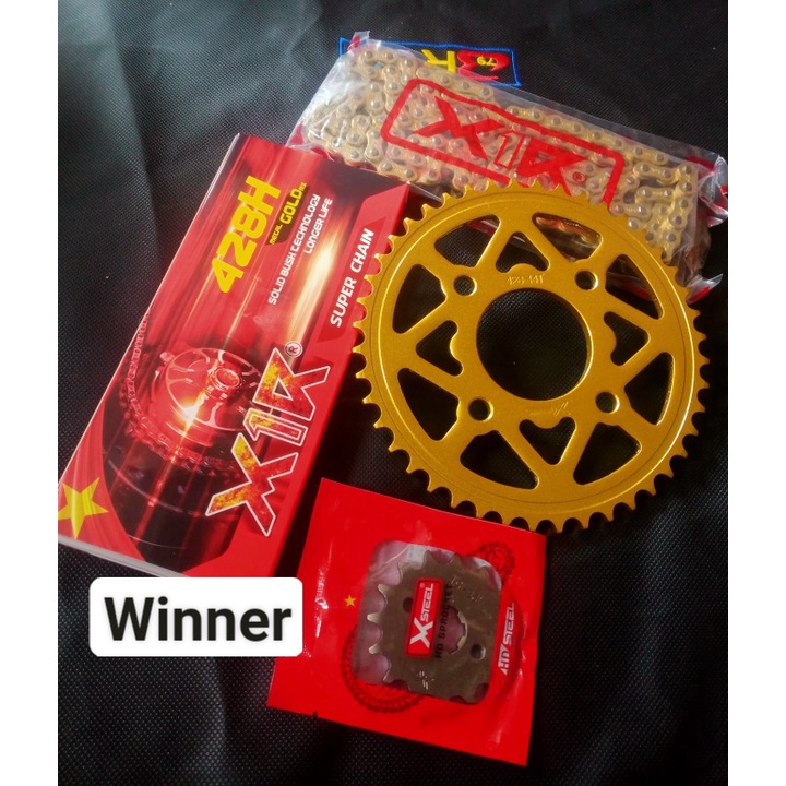 Nhông Sên Dĩa X Chính Hãng X1R lắp Exciter 150 , Winner ,Exciter 135,Raider,Satria,Sirius,Wave Dream,Wave rsx-110.