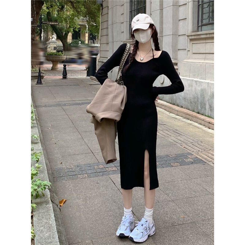 Đầm Hai Dây Màu Sắc Đơn Giản Quyến Rũ Cho Nữ