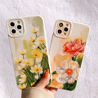 Ốp Lưng Basic Iphone/android Camera Nổi - Mẫu Flower Painting
