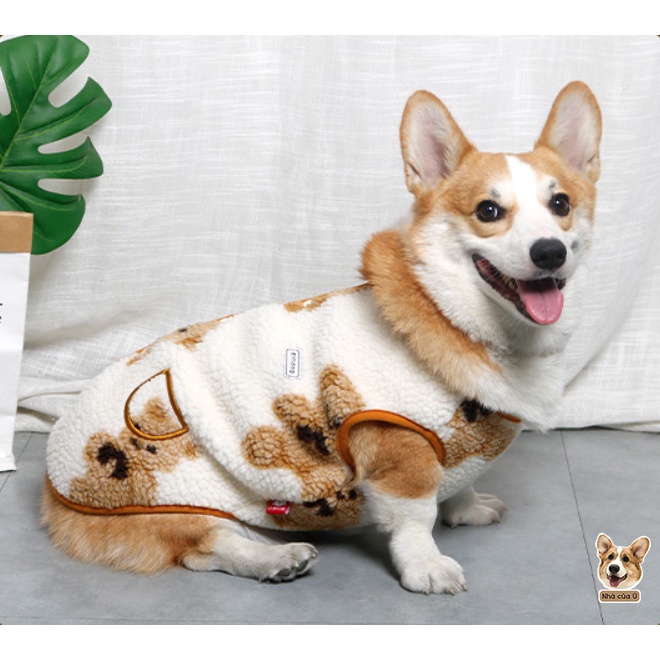 Áo Cho Chó To - Áo Thu Đông Cho Corgi, Samoyed, Golden chất lông cừu