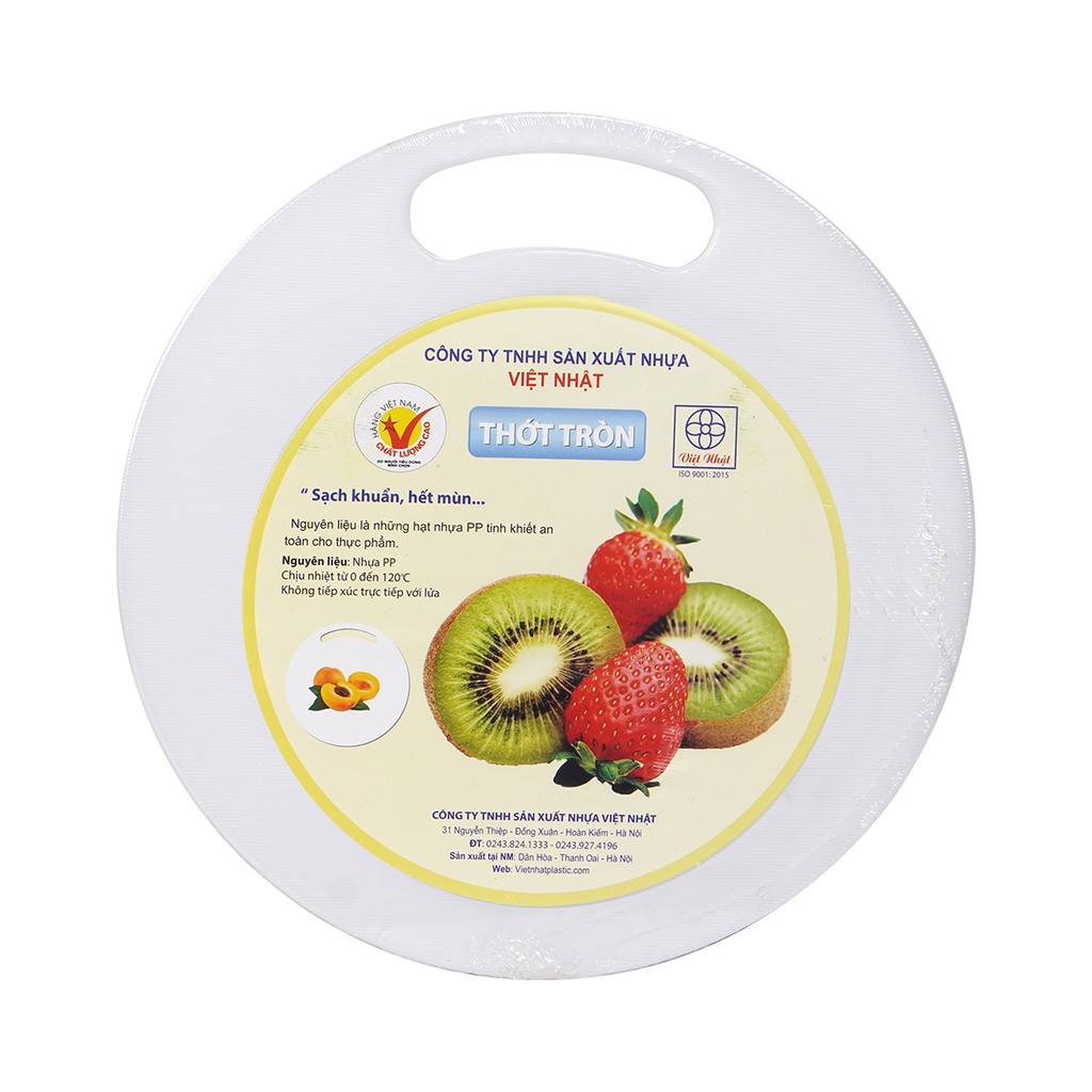 Thớt nhựa tròn Việt Nhật 24, 26 cm
