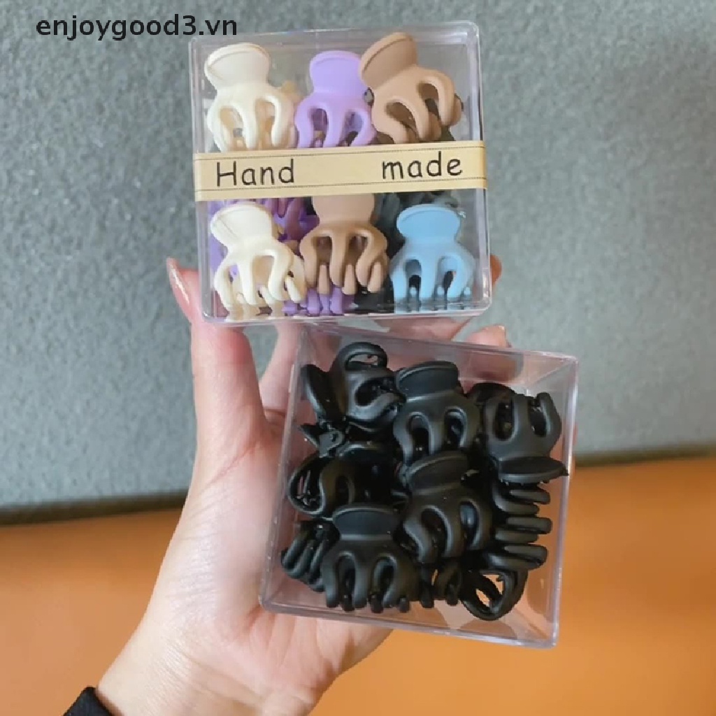 Set 10 Kẹp Tóc Nhựa Mini Thời Trang Cho Bé