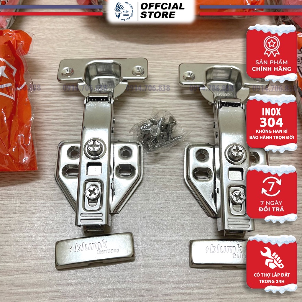 [CHÍNH HÃNG] Bản Lề Giảm Chấn Blum Cao Cấp Inox304 100% | BigBuy360 - bigbuy360.vn