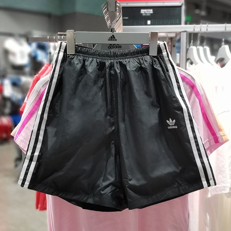 Quần Short Thể Thao Adidas 100% Chính Hãng Thêu Họa Tiết Kẻ Sọc Thoải Mái Cho Nữ