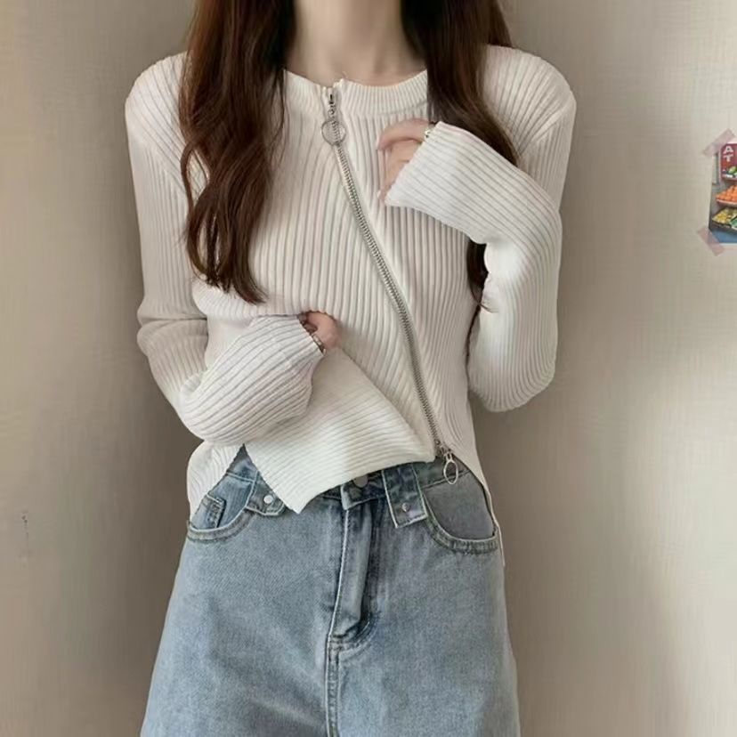 Áo Dệt Kim Dáng Ôm Thiết Kế Độc Đáo Thời Trang Mới Cho Nữ Sweater