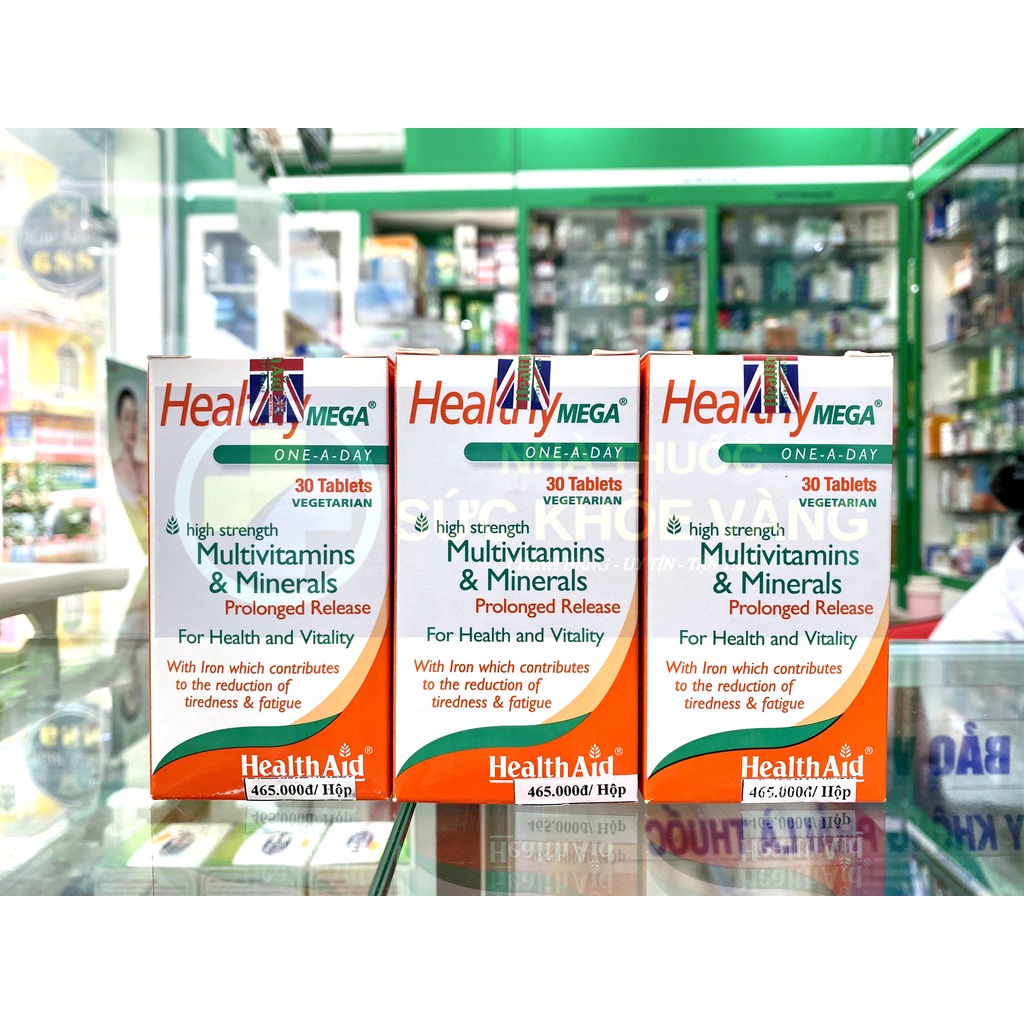 HealthAid Healthy Mega - Bổ Sung Vitamin, Khoáng Chất Giúp Tăng Cường Sức Khỏe