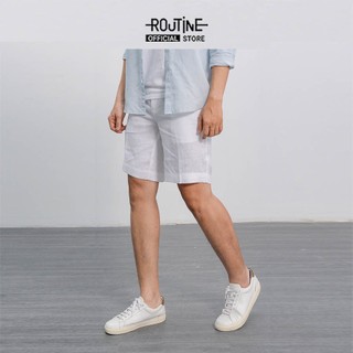 Quần short nam linen lưng chun form straight - routine 10s21psh002