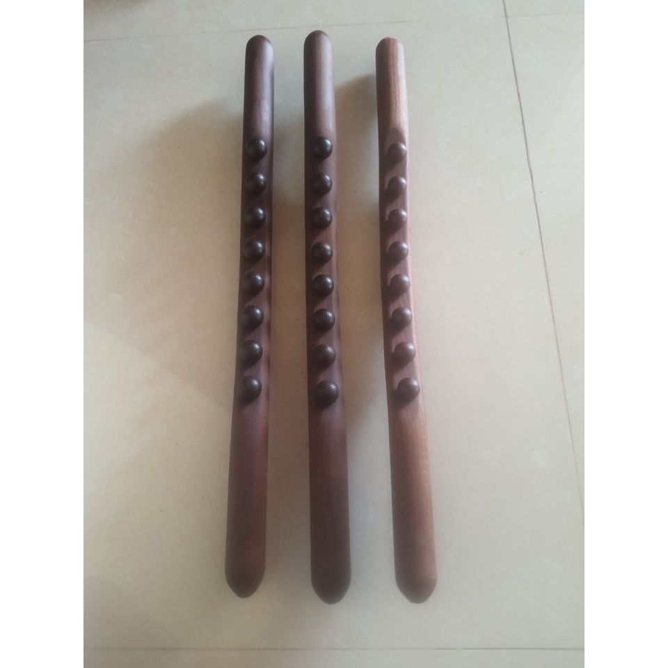 Gậy Gỗ Massage Đánh Tan Mỡ Bụng Gậy gỗ Massage Body Đả Thông Kinh Lạc Giảm Béo 8 Bi Carbon