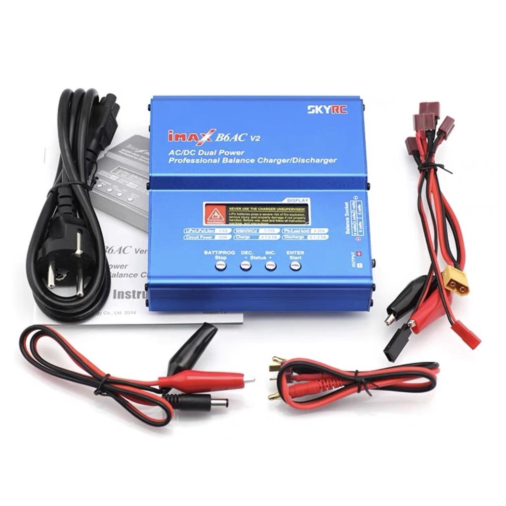 Bộ Sạc iMax B6 AC V2 Chính Hãng SKYRC Sạc Cân Bằng Và Đo Dung Lượng Pin, Ắc Quy...