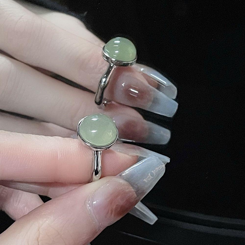 Nhẫn Hở Mạ Bạc 26Eedie Kiểu Dáng Đơn Giản Thời Trang