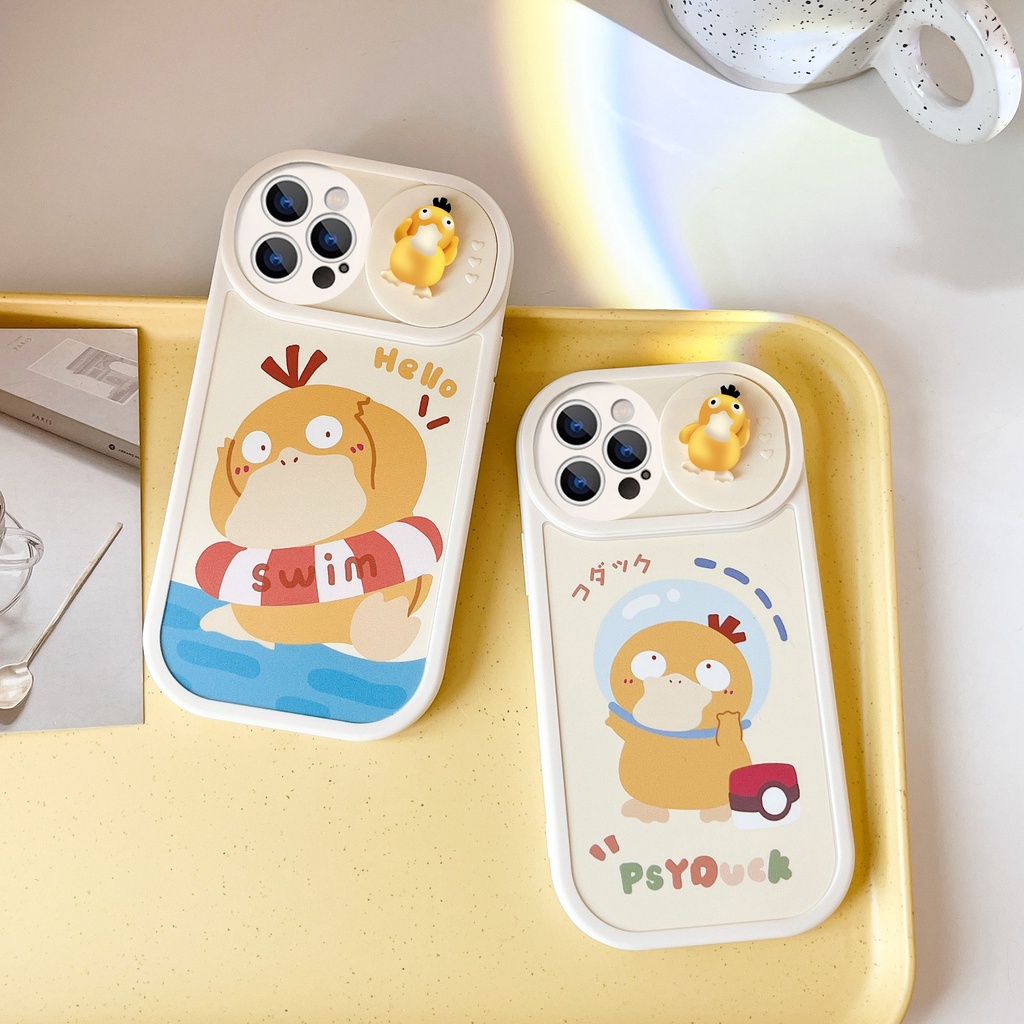 Ốp lưng iphone nắp trượt tròn vịt vàng psy duck happy 6/6splus/7/7plus/8/8plus/x/xs/11/12/13/14/pro/max/plus/promax