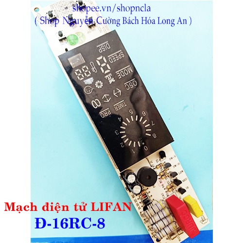 Mạch điện tử quạt đứng điều khiển remote cao cấp Lifan model Đ-16RC8