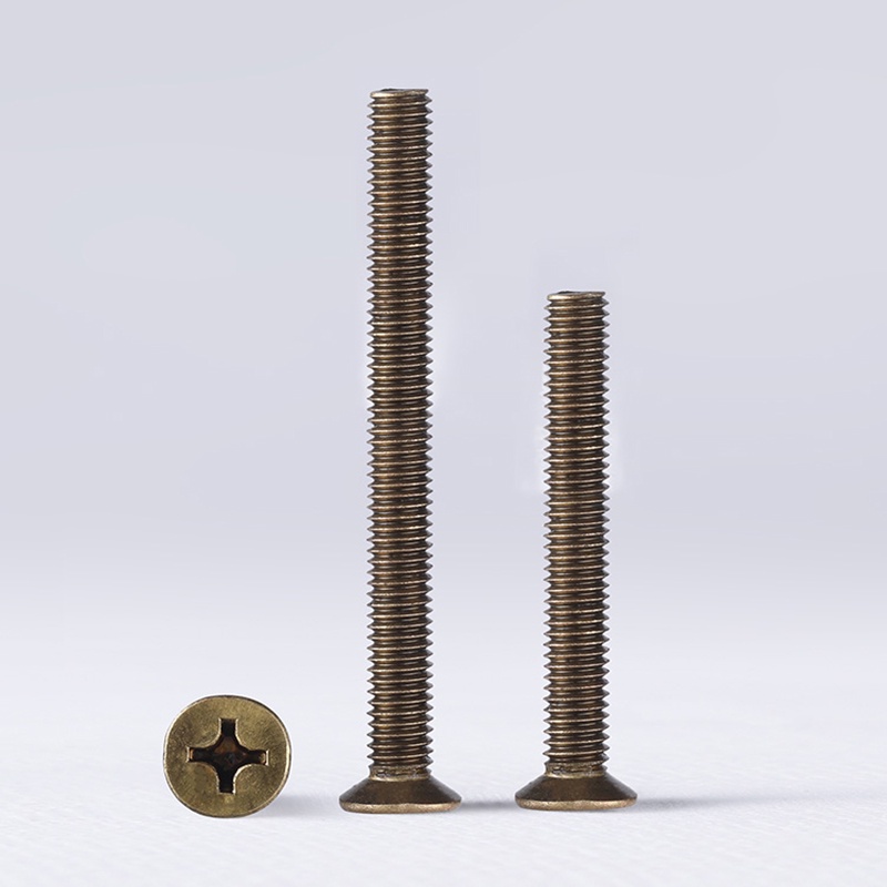 Đồng Thau Vít Đầu Chìm Chữ Thập Vít Máy Đầu Phẳng Chữ Thập M2 M2.5 M3 M4